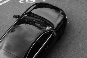 looking down on a vehicle