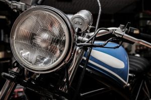 Blue Motorcycle | Sioux Falls Motorcycle Dent Repair