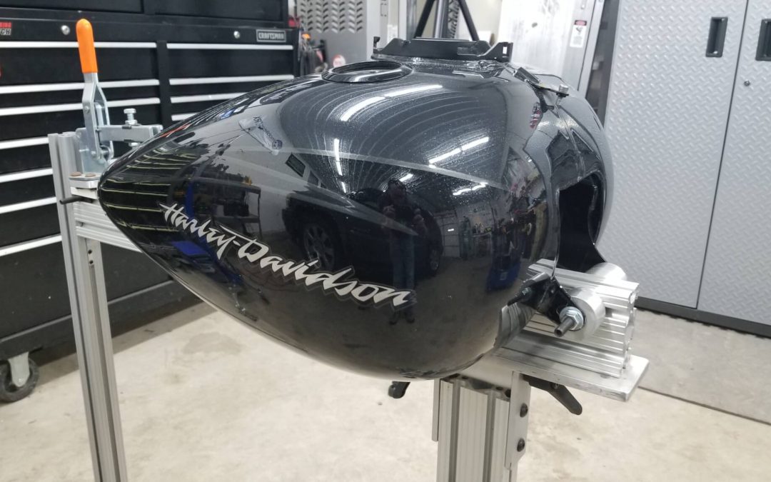 Harley Davidson Motorcycle Gas Tank Paintless Dent Repair