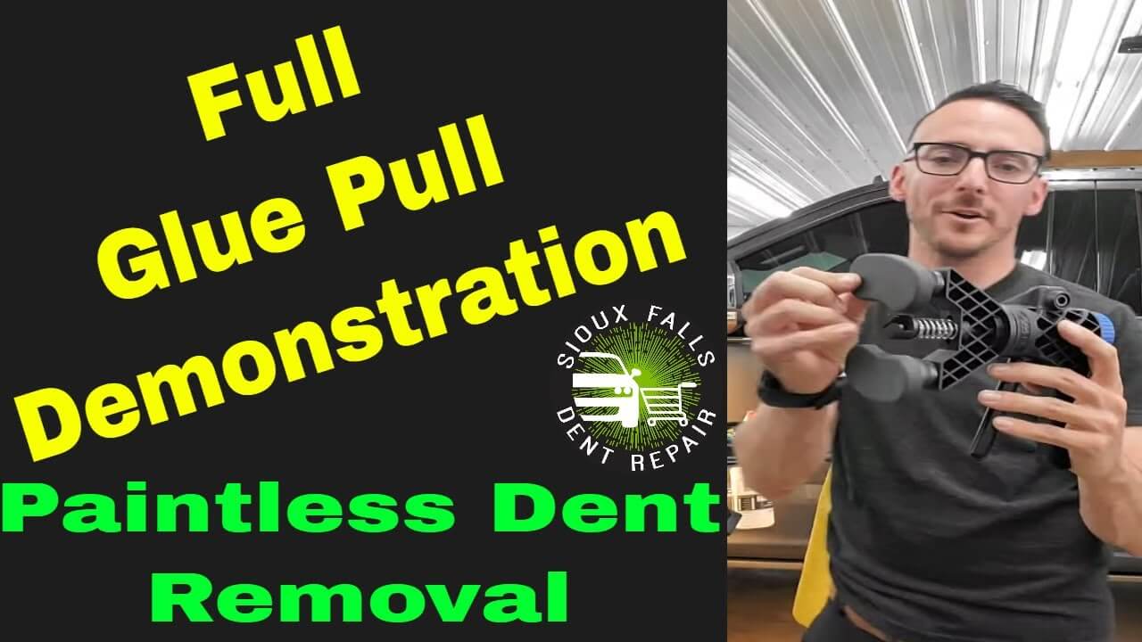 Full demo on GLue pulling for paintless dent repair