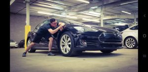 Tesla Hail Damage Dent Removal using Paintless Dent Repair