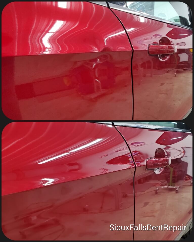 Body Line Dent Repair - Ford Edge Door Dent - Paintless Dent Repair